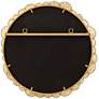 6_Uttermost Layered Lotus Leaf 33 1/2" Wide Gold Round Wall Mirror more views