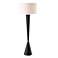 Uttermost Layla Black Tapered Buffet Floor Lamp