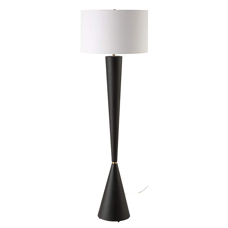 Image 5 Uttermost Layla Black Tapered Buffet Floor Lamp more views