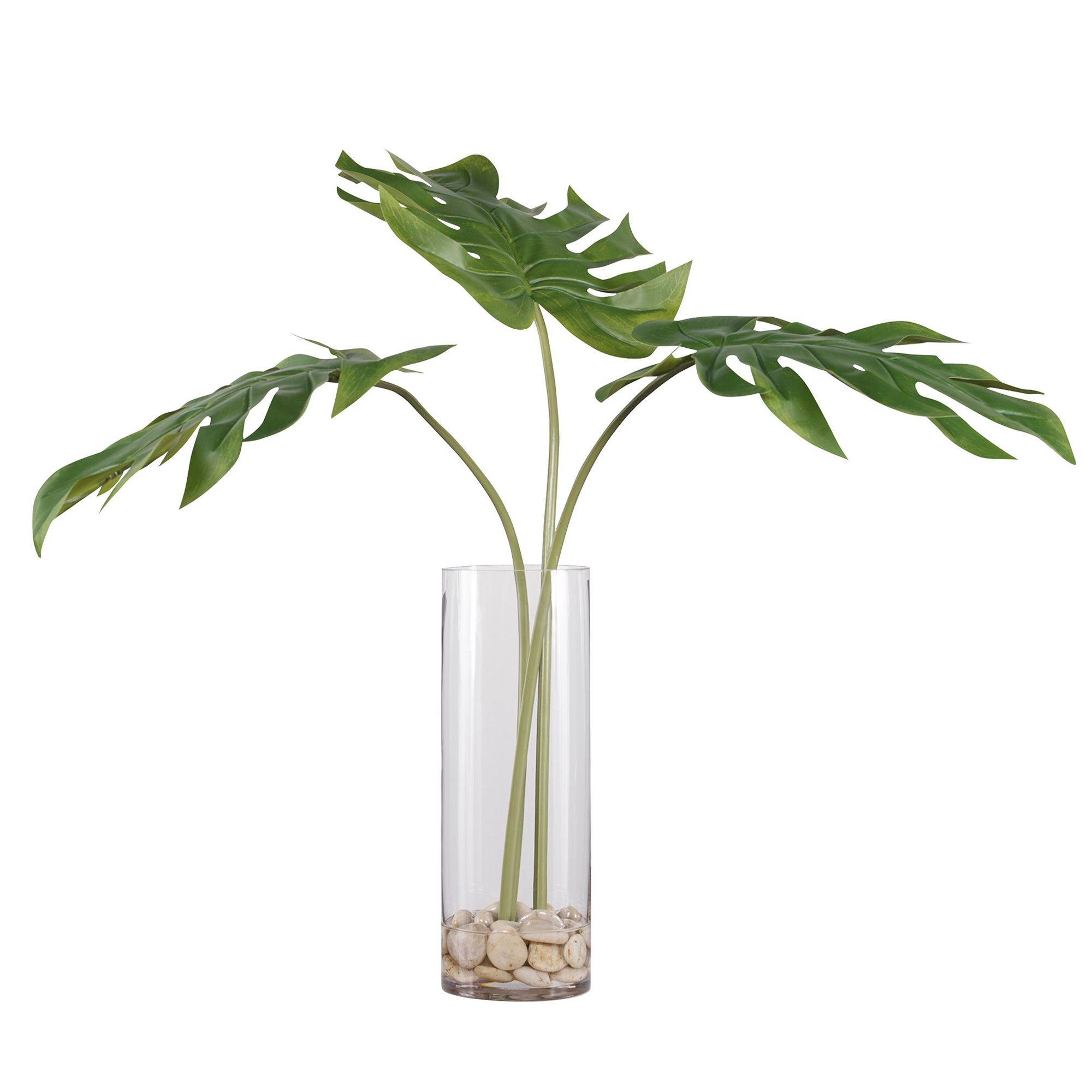 Image 4 Uttermost Lbero Split Leaf Palm 30" High Faux Plant in Vase more views