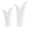 Uttermost Leafscape White Ceramic 2-Piece Vase Set