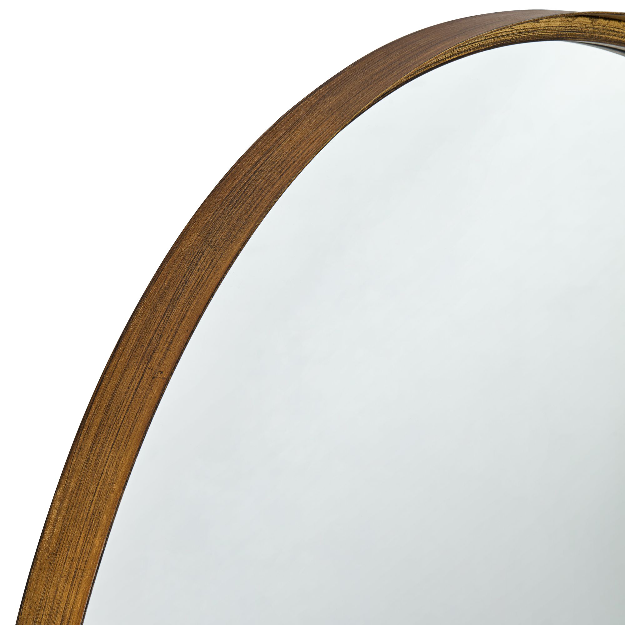 Image 2 Uttermost Leah 22x32 Transitional Bath Living Room Gold Oval Wall Mirror more views