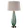 Uttermost Lenado Frosted Sea Green Glass Table Lamp