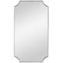 Uttermost Lennox Nickel 22 1/4" x 40 1/4" Wall Mirror