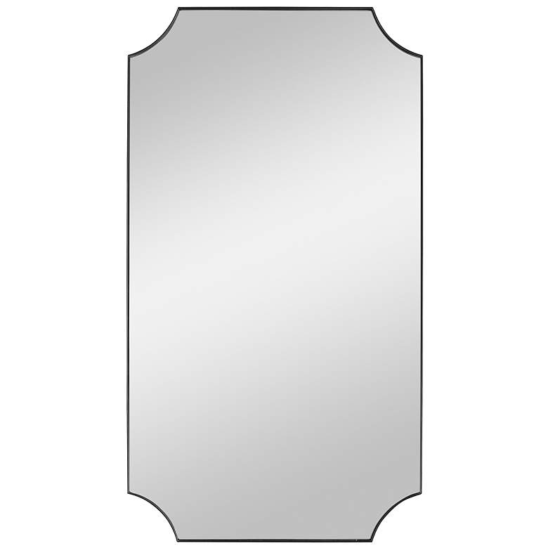 Image 2 Uttermost Lennox Satin Black 22 1/4" x 40 1/4" Wall Mirror