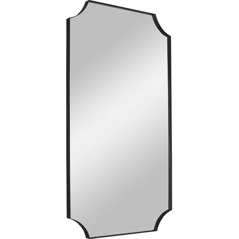 Image 3 Uttermost Lennox Satin Black 22 1/4 inch x 40 1/4 inch Wall Mirror more views