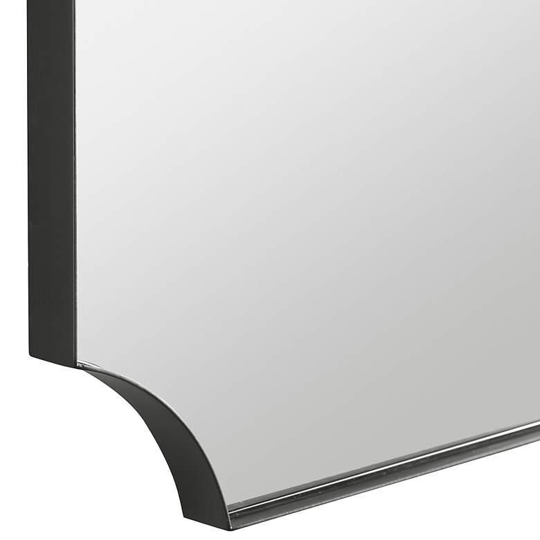 Image 4 Uttermost Lennox Satin Black 22 1/4" x 40 1/4" Wall Mirror more views