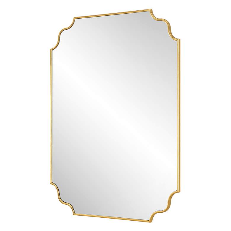 Image 5 Uttermost Lennyn Antique Gold 30" x 40" Wall Mirror more views