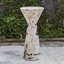 1_Uttermost Lenora 22" High Limestone Drink Table