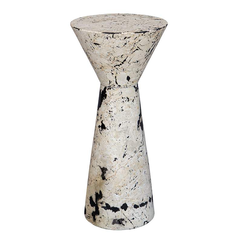 Image 3 Uttermost Lenora 22" High Limestone Drink Table more views