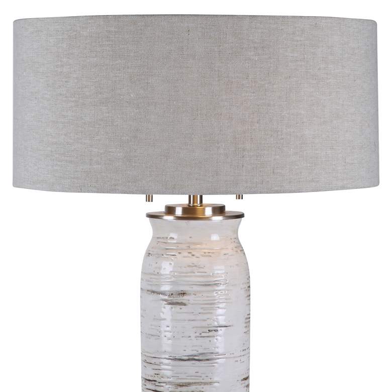 Image 3 Uttermost Lenta 30 1/4" High Off-White Birch Tree Ceramic Table Lamp more views