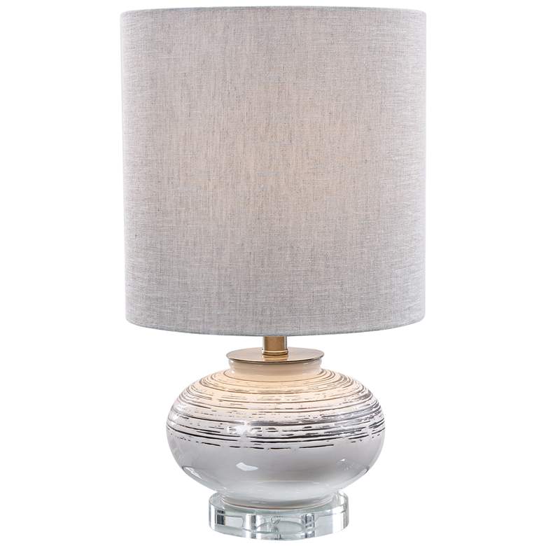 Image 2 Uttermost Lenta Off-White Ceramic Modern Accent Table Lamp