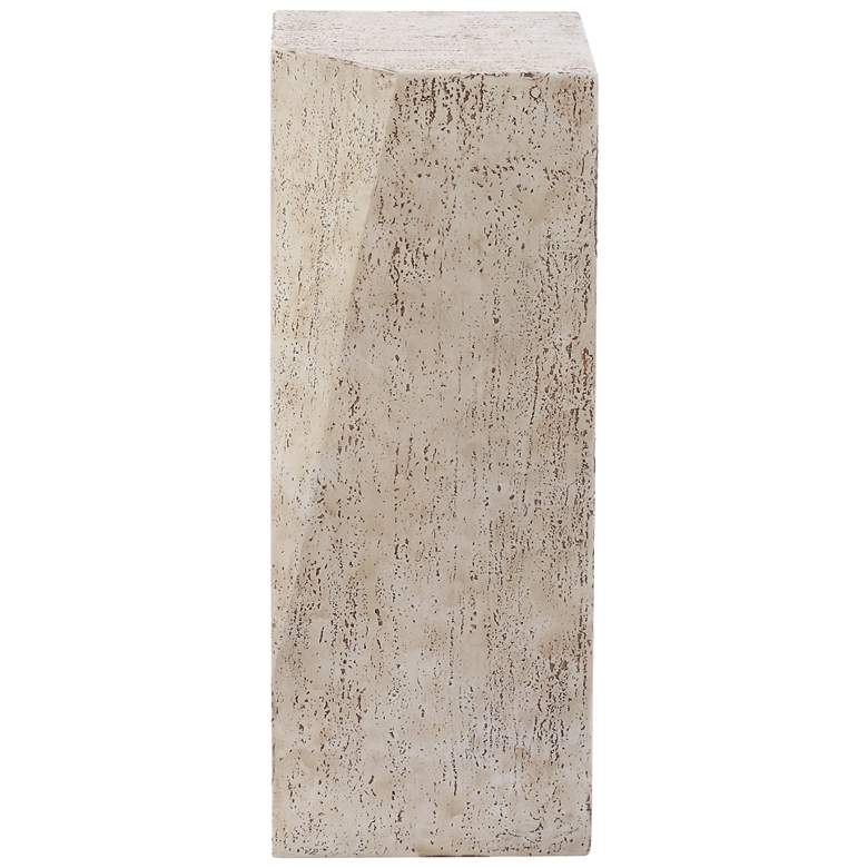 Image 2 Uttermost Leroy 22" H x 9 1/2" W Beige Concrete Indoor-Outdoor Drink Table