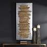 Thumbnail4 of Uttermost Lev 55 1/4" Wide Gold and Silver Metal Wall Art more views