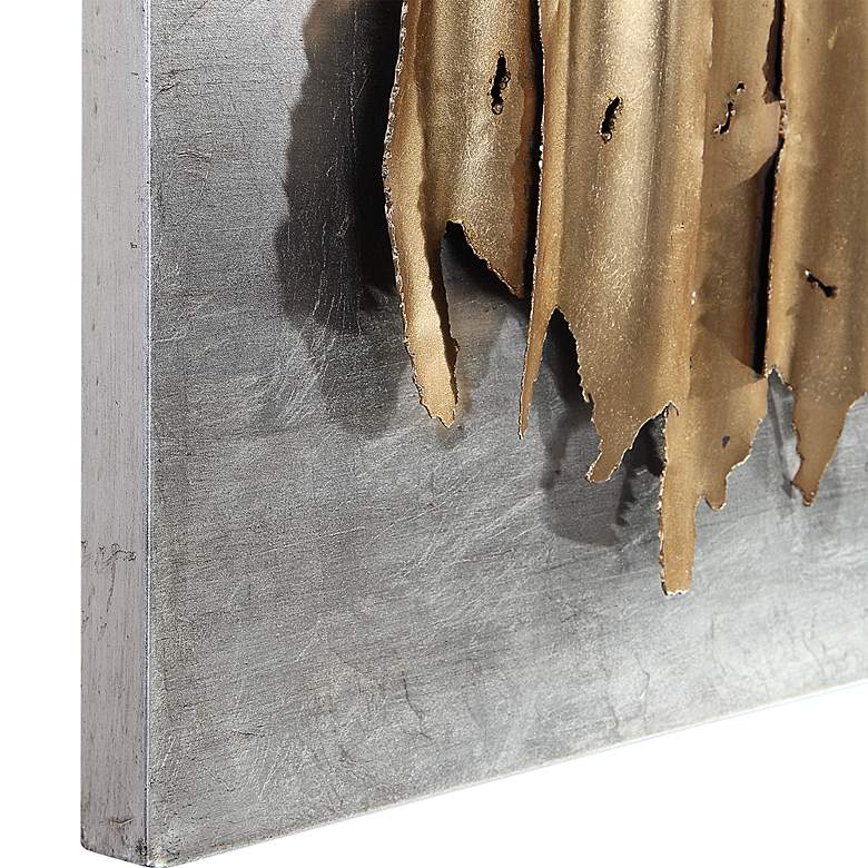 Image 6 Uttermost Lev 55 1/4" Wide Gold and Silver Metal Wall Art more views