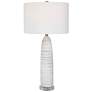 Uttermost Levadia 31 1/2" High Matte White and Gray Ceramic Table Lamp