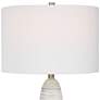 Uttermost Levadia 31 1/2" High Matte White and Gray Ceramic Table Lamp