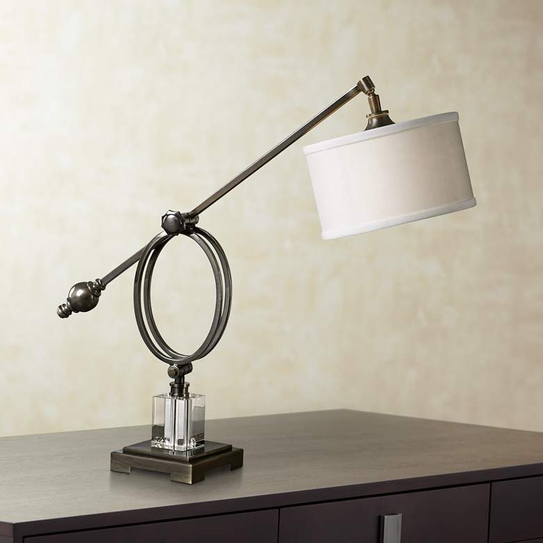 Image 1 Uttermost Levisa Dark Bronze Adjustable Desk Lamp
