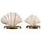 Uttermost Light Antiqued Clam Shell Figurine Set of 2
