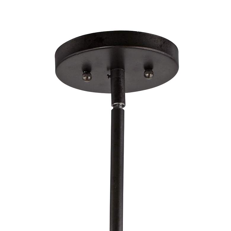 Image 5 Uttermost Lighting Arbela 9" Wide Black and Crackle Glass Mini Pendant more views