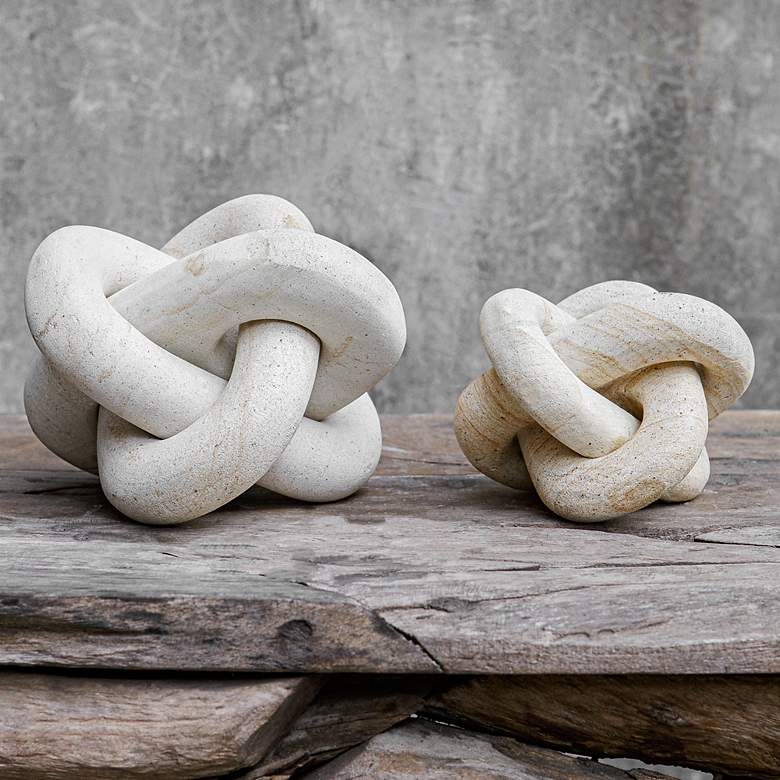 Image 1 Uttermost Limestone Link Set of 2 Sculptures