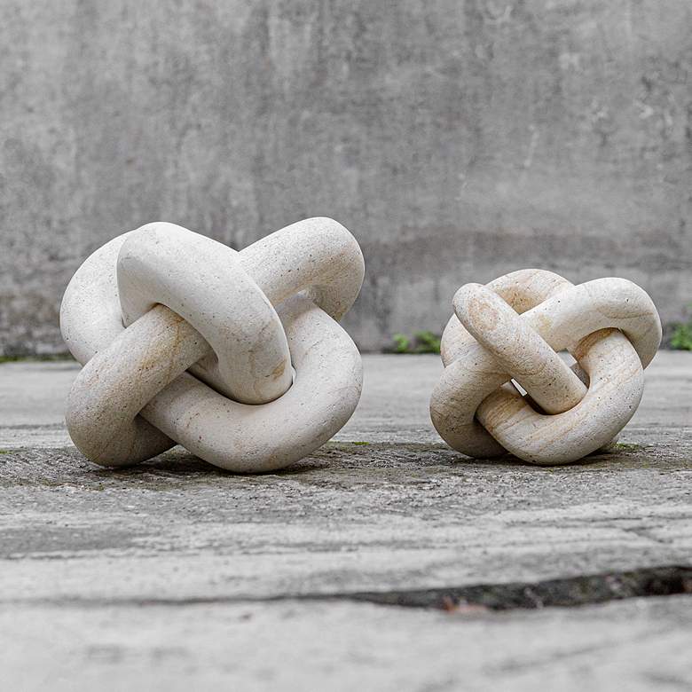 Image 3 Uttermost Limestone Link Set of 2 Sculptures more views