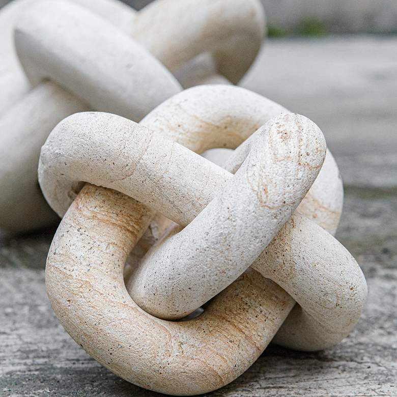 Image 4 Uttermost Limestone Link Set of 2 Sculptures more views