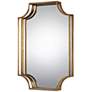 Uttermost Lindee Gold Leaf 20" x 29 3/4" 3D Wall Mirror