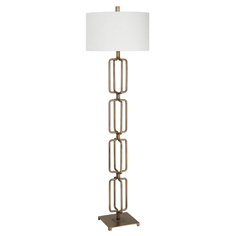 Image 4 Uttermost Link 67" Brushed Gold Luxe Modern Floor Lamp more views