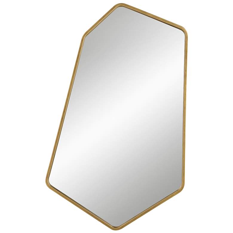 Image 1 Uttermost Linneah Aged Gold 21 1/2 inch x 35 inch Wall Mirror