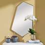1_Uttermost Linneah Aged Gold 21 1/2" x 35" Wall Mirror
