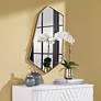4_Uttermost Linneah Aged Gold 21 1/2" x 35" Wall Mirror more views