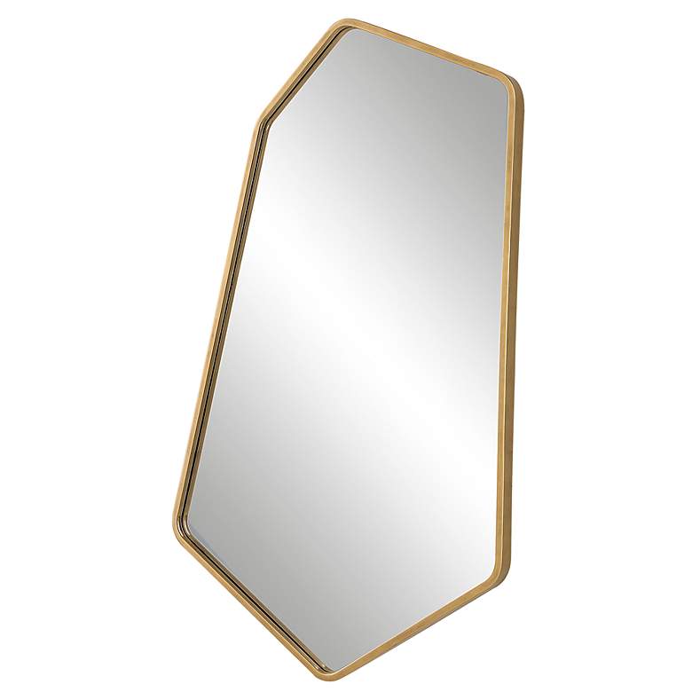 Image 5 Uttermost Linneah Aged Gold 21 1/2" x 35" Wall Mirror more views