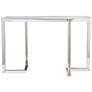 Uttermost Locke 50 3/4" Wide Polished Nickel Console Table