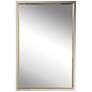 Uttermost Locke Chrome and Gold 20" x 30" Vanity Wall Mirror