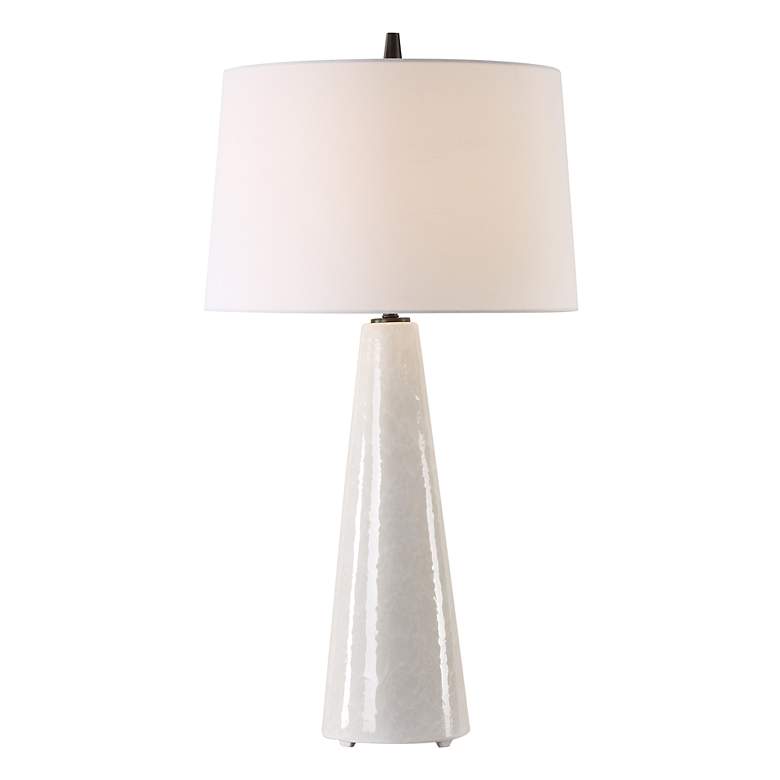 Image 2 Uttermost Loire Cream-Ivory Glaze Ceramic Table Lamp