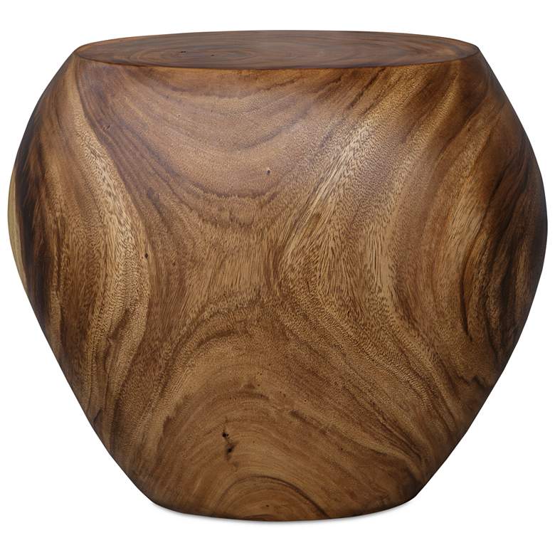 Image 1 Uttermost Lomas 18" High Suar Wood Accent Stool