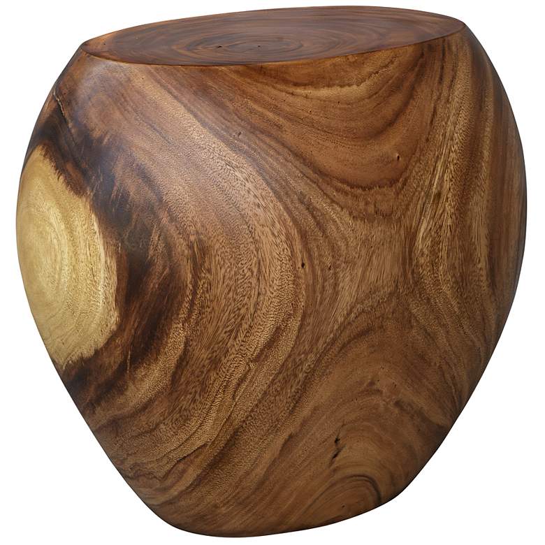 Image 2 Uttermost Lomas 18" High Suar Wood Accent Stool more views