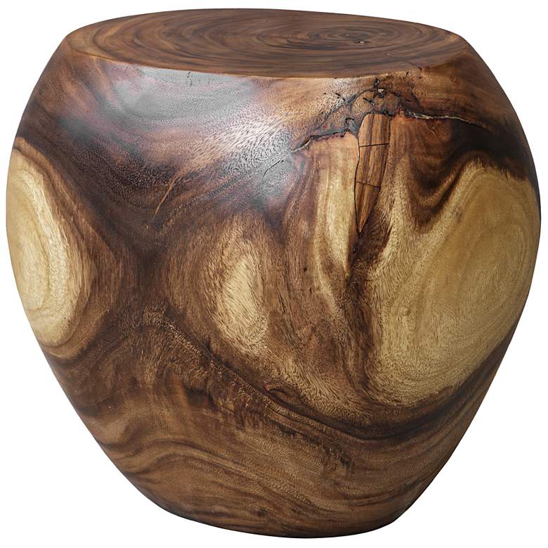 Image 3 Uttermost Lomas 18" High Suar Wood Accent Stool more views