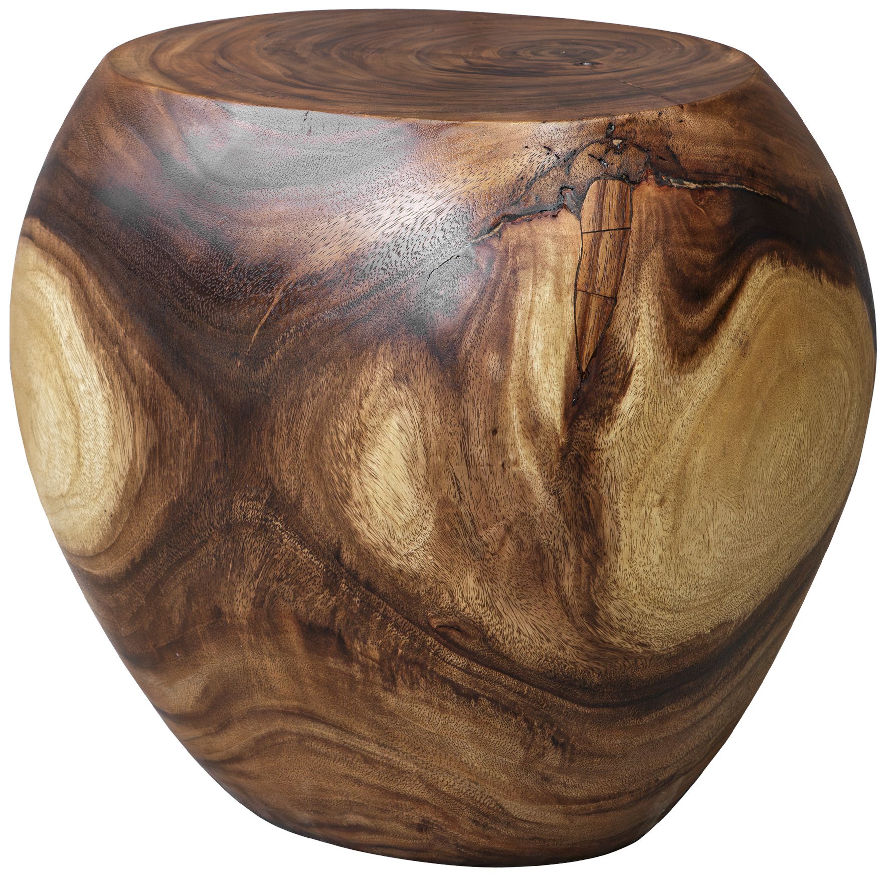 Image 3 Uttermost Lomas 18" High Suar Wood Accent Stool more views