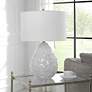Thumbnail4 of Uttermost Loop White Glaze Ceramic Teardrop Table Lamp more views