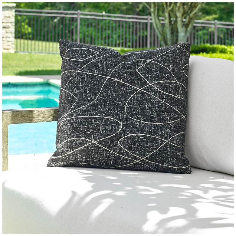 Image 1 Uttermost Loopy Loop 20" Indoor-Outdoor Pillow