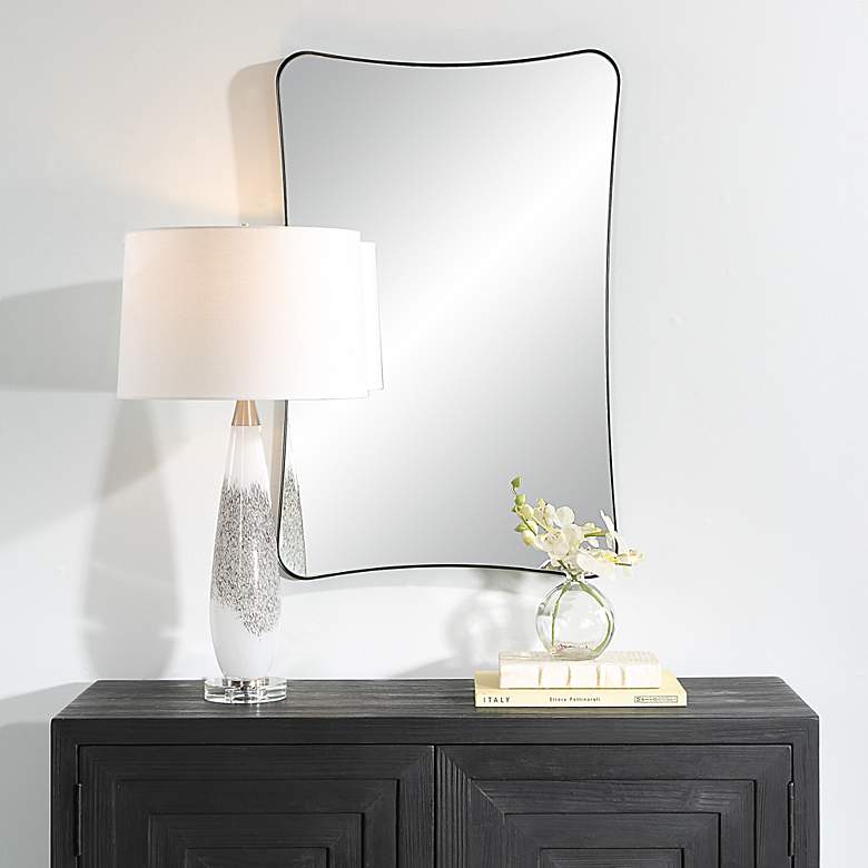 Image 1 Uttermost Loudon 22" x 34" Black Vanity Mirror