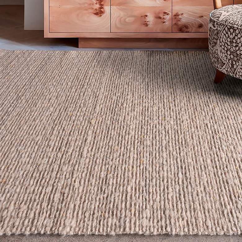Image 2 Uttermost Lovelle 9'x6' Ivory Wool Area Rug more views