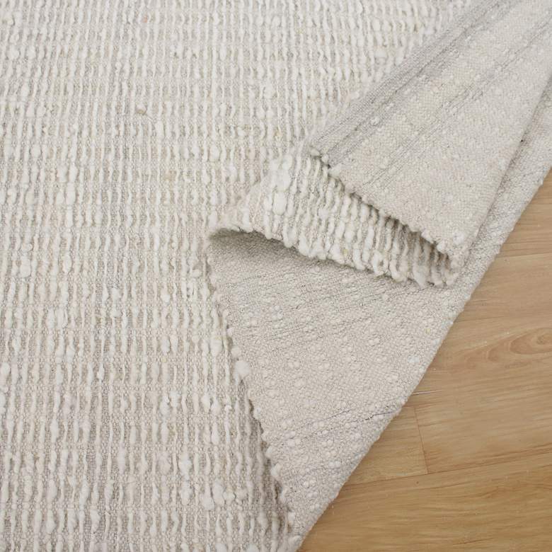 Image 4 Uttermost Lovelle 9'x6' Ivory Wool Area Rug more views
