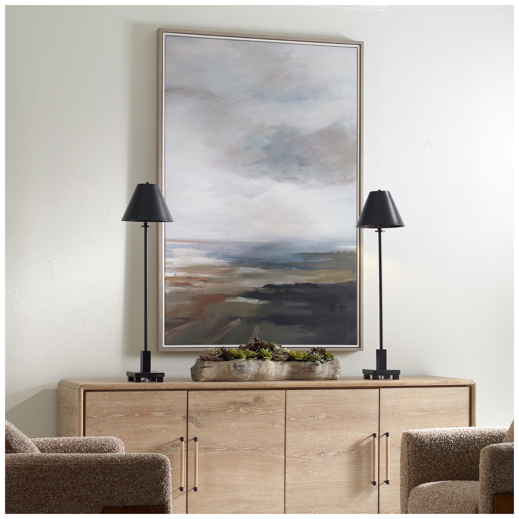 Image 3 Uttermost Lowlands 42.7" W x 62.7" H Framed Canvas Wall Art more views