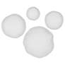 Thumbnail2 of Uttermost Lucky Coins White 4-Piece Outdoor Metal Wall Bowl Set