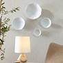 Thumbnail1 of Uttermost Lucky Coins White 4-Piece Outdoor Metal Wall Bowl Set