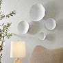 Thumbnail3 of Uttermost Lucky Coins White 4-Piece Outdoor Metal Wall Bowl Set more views