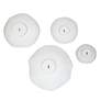 6_Uttermost Lucky Coins White 4-Piece Outdoor Metal Wall Bowl Set more views